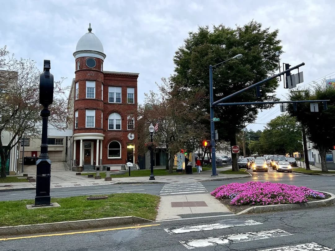 Wooster Square in downtown Danbury, Connecticut