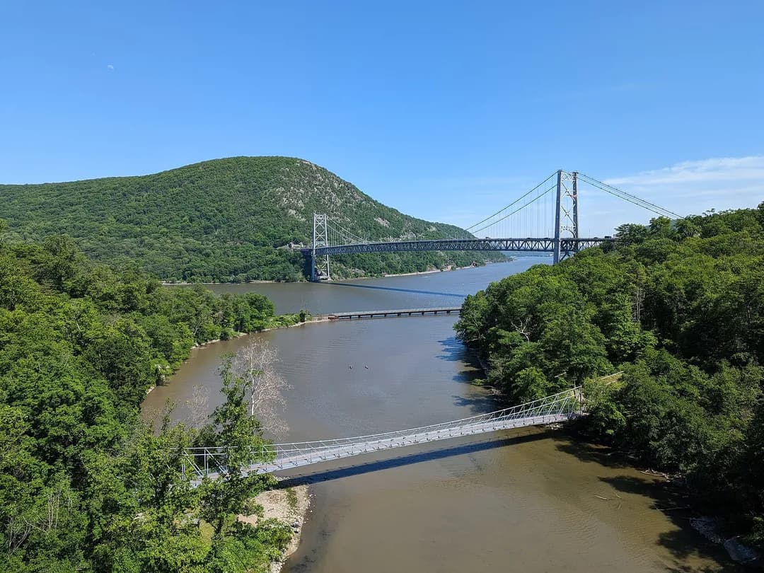 Bear Mountain Bridge over the Hudson in Orange County, New York
